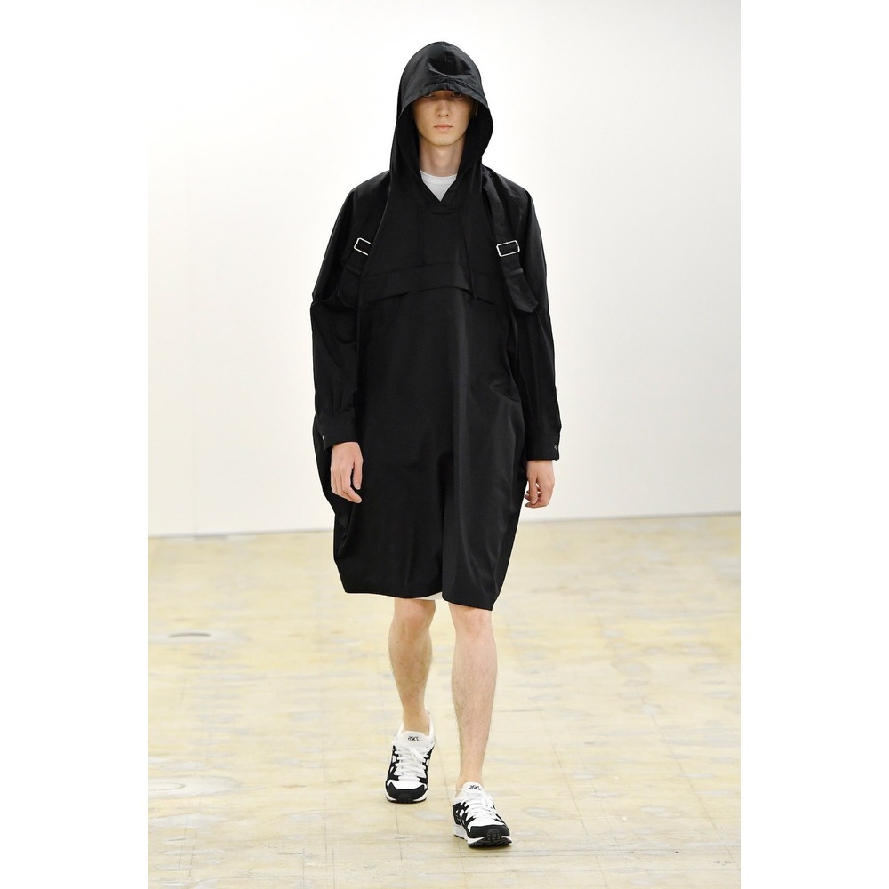 Comme des Garçons SHIRT Runway Anorak Shirt‎ Jacket Black Hooded L NWT Rare SS22